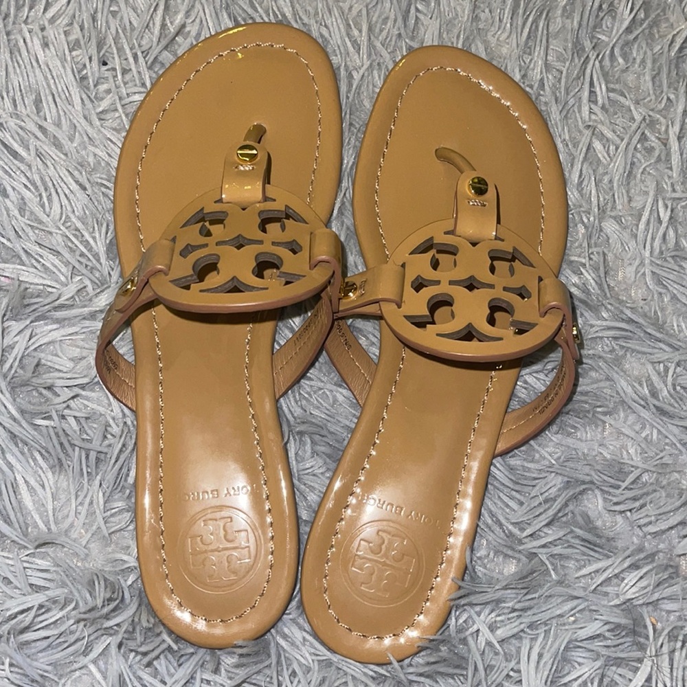 Tory Burch Miller Logo Flat Sandals